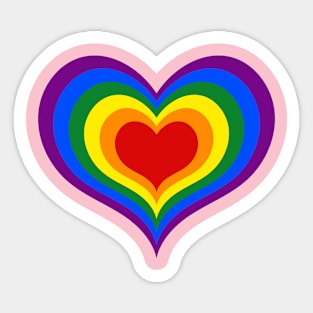 Hart Rainbow Sticker